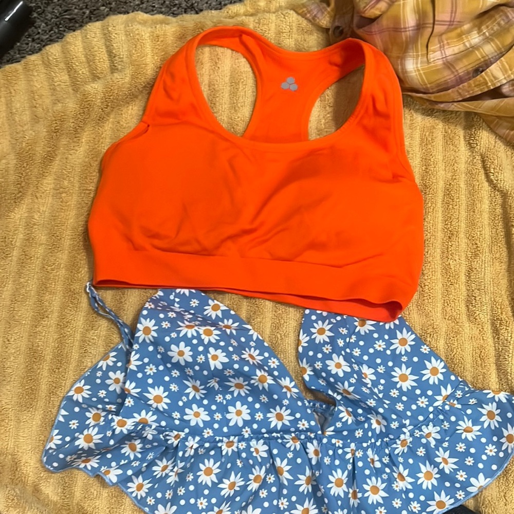 bra bundle both larges blue one is shien orange is ten gear